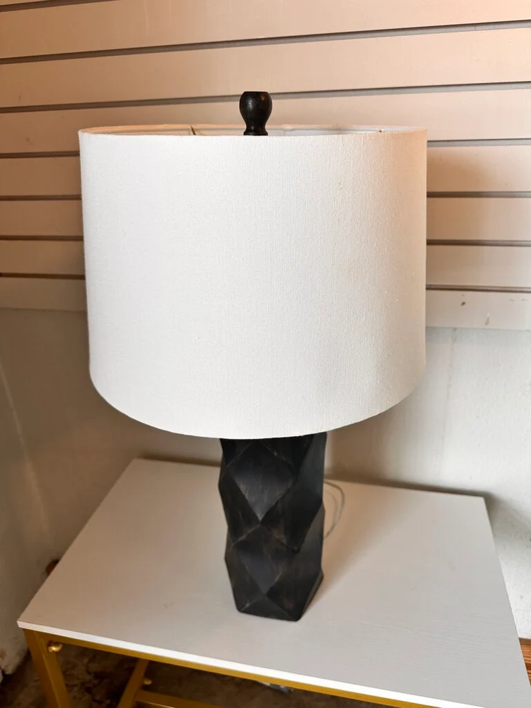 Wood Geometric Table Lamp - Image 3