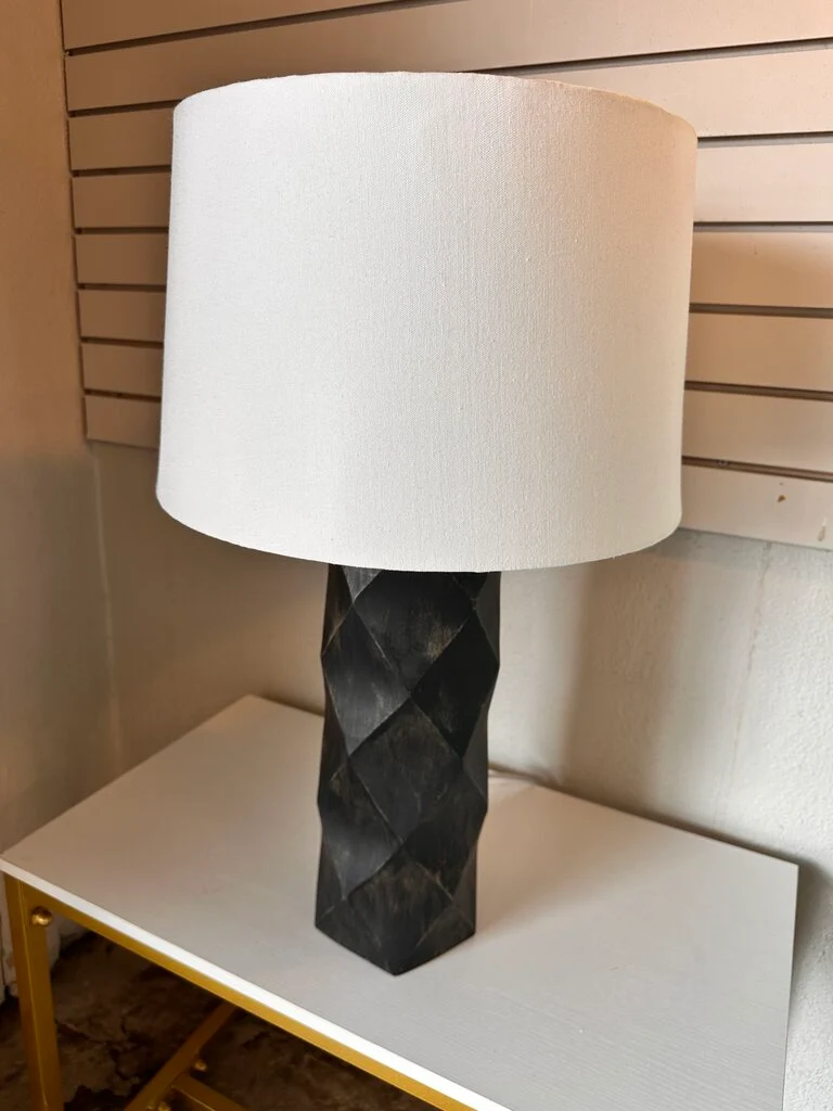 Wood Geometric Table Lamp - Image 2