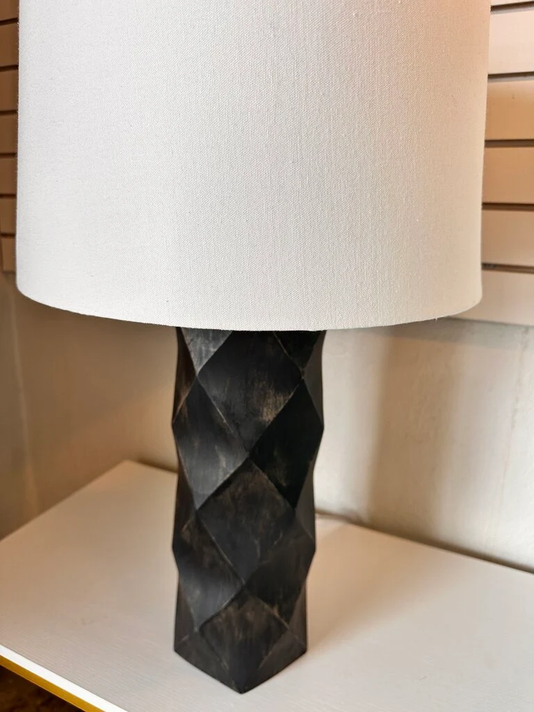 Wood Geometric Table Lamp - Image 3