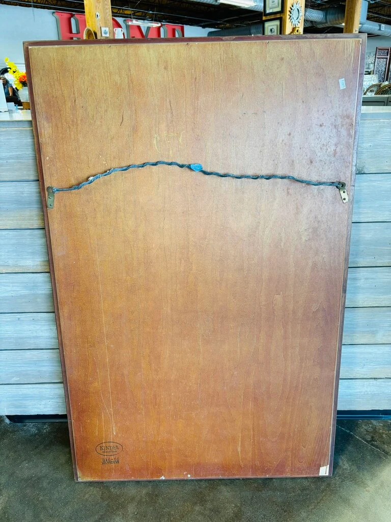 Wood Mirror Ribbon Detail - Image 2
