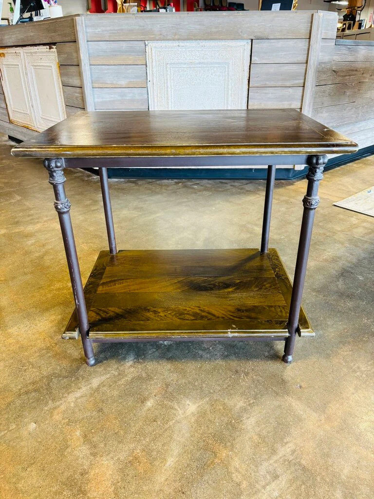 Wood/Metal Toulouse Side Table 27 X 20 X 24 - Image 3